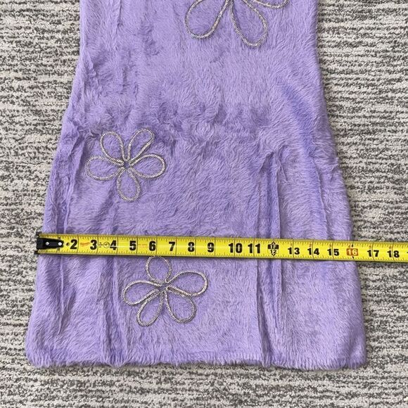 NWT For Love & Lemons Finley Mini Dress in Purple Fuzzy Medium Revolve - Picture 9 of 14